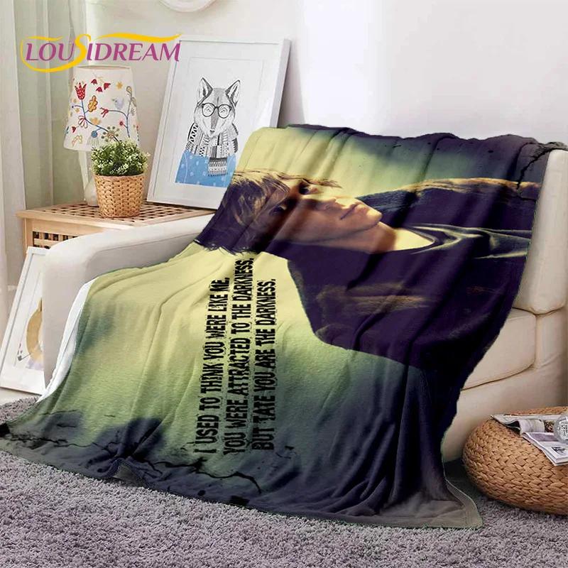 Latest Cute Evan Peters TV Actor Soft Flannel Blankets,Throw Blanket Comfortable Blanket for Picnic Beds Sofa Home Bedroom 013