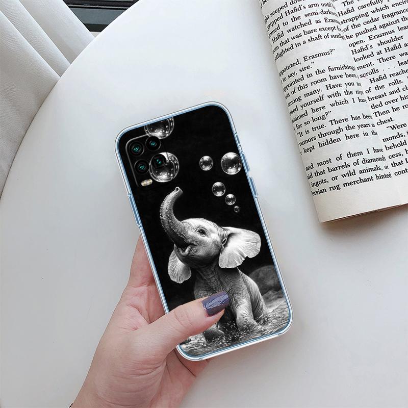 RP5 Animal Elephant Transparent Case for LG K22 K30 K40 K40S K41 K42 K50 K50S K51 K51S K52 K61 K62 K71 K92 Q60 Q61 V40 V50 V60