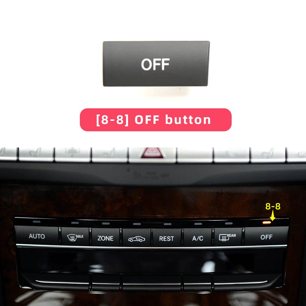 AC Air Conditioning Button 2129008711-A 2129008811-A Replacement for Mercedes W212 W207 Auto Interior Part