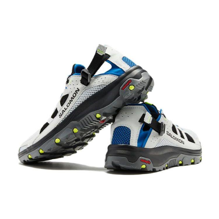 SALOMON Techamphibian 5 Fabric Quick-Drying Breathable Low-Top Water Shoes Men Outdoor Shoes Pearl-Gray Blue 471138