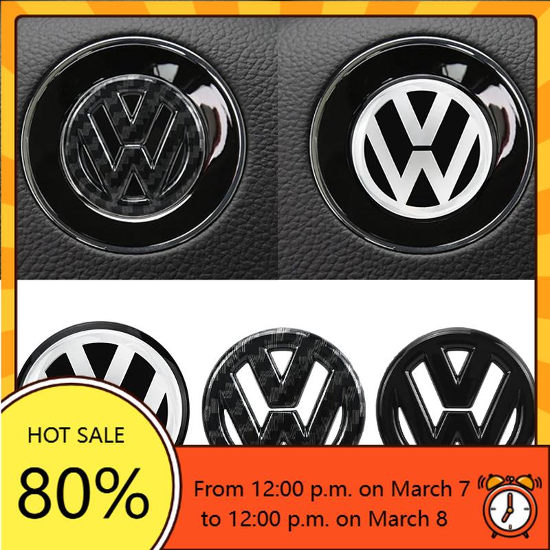 For VW Volkswagen Jetta MK5 Golf 40 45 50mm ABS Hollow Out Car Steering Wheel Center Emblem Sticker For Volkswagen Polo VW GTI G