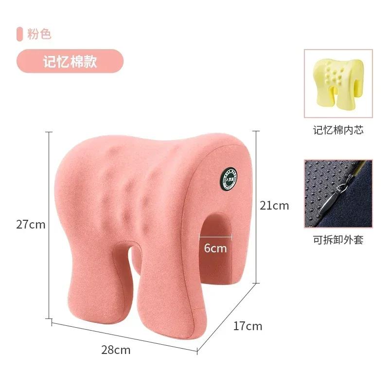 

1piece Breathable Comfortable Memory Cotton Neck Pillow Office Chair Neck And Waist Protection Pillow Multifunctional Neck Pill