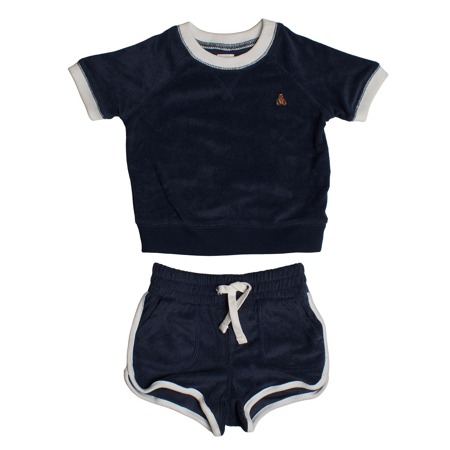 

Conjunto de Camiseta y Pantalón Corto de Toalla 869450 para Bebé 0/3 MESES синий
