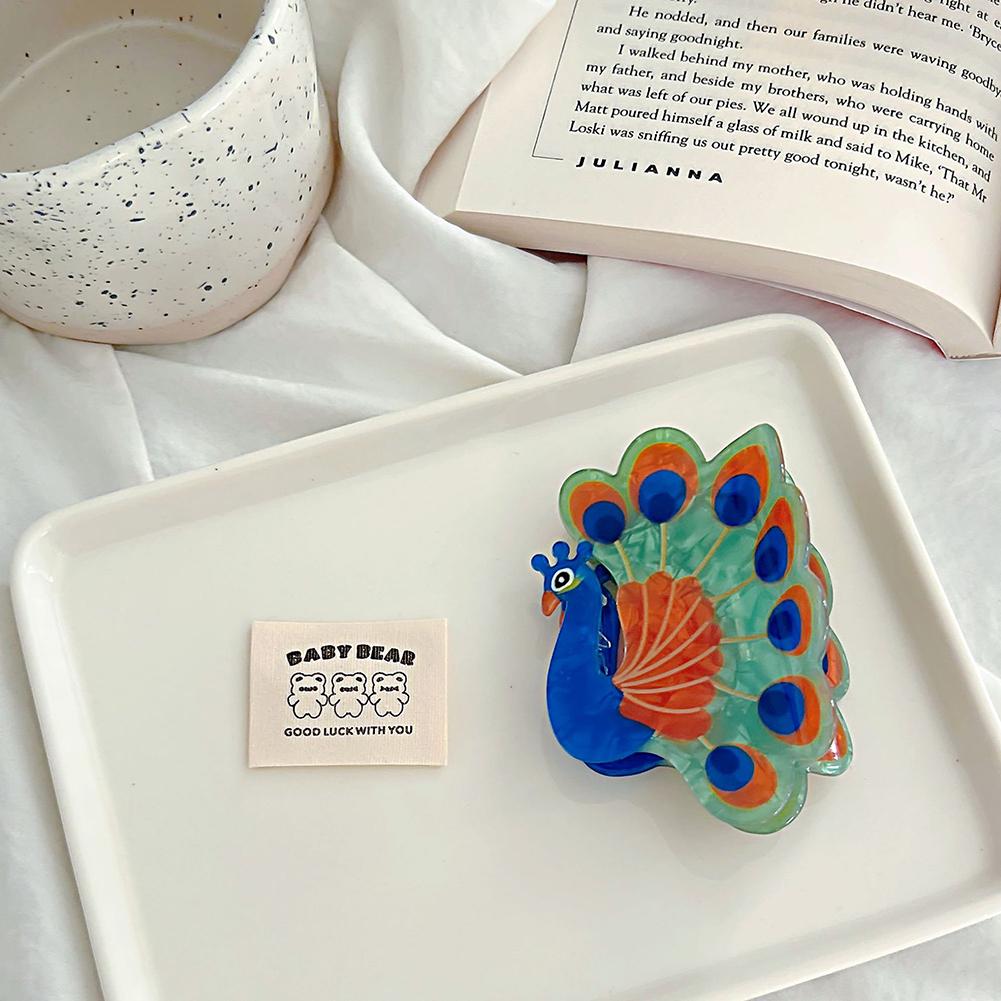 Cute Cartoon Animal Acetate Hair Clip Puppy Deer Cat Dog Shark Clip Fashion Back Head Updo Hair Claw Accessories for Women