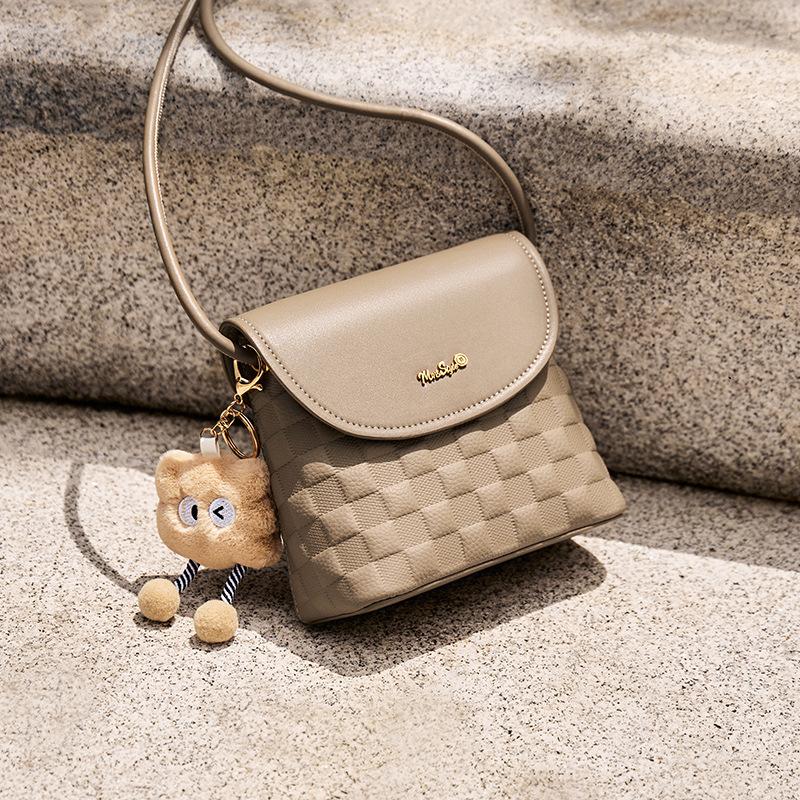 Mrs. Qiao Bag Women 2025 New High-end Bucket Bag Mini Autumn Winter Small Bag Genuine Leather Crossbody Bag Women's Bag