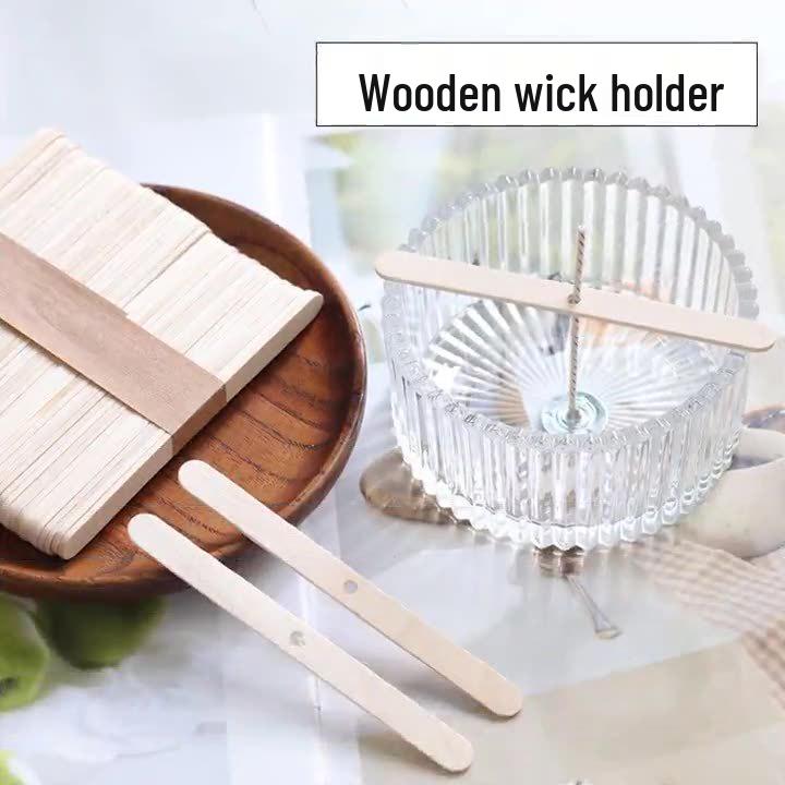 

Набор для изготовления ароматической свечи ручной работы с деревянным фитилём и подставкой