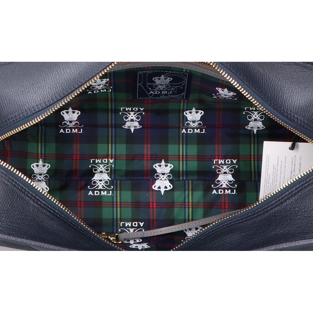 A.D.M.J. Accessoires De Mademoiselle [Beautiful condition] Leather Mini Boston bag NavyUsed