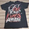 Asking Alexandria Tour Retro Style Black T Shirt Heavy Cotton Men Women Unisex T-Shirt