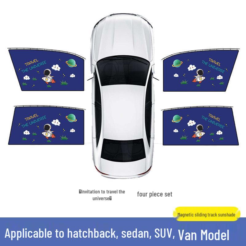 Automatisch einziehbare Auto-Sonnenblende - Wärmeisolierung & UV-Schutz für den Sommer