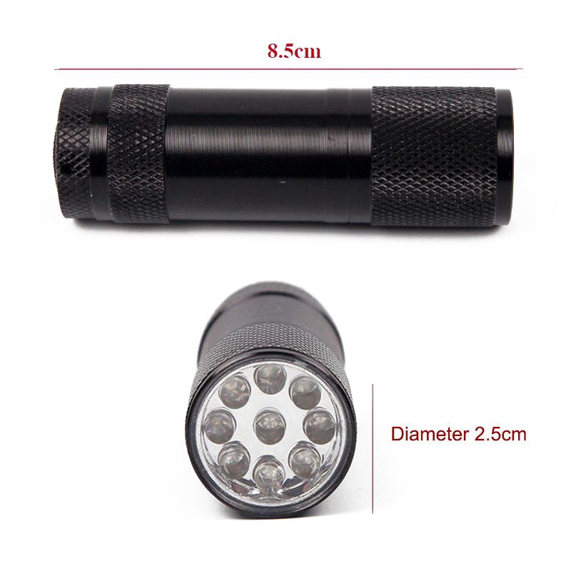 Uv Flashlight Uv Light Flashlight 395Nm Black Light Flashlight Mini Blacklight Torch For Uv Resin Glue Curing Pet Urine Stain