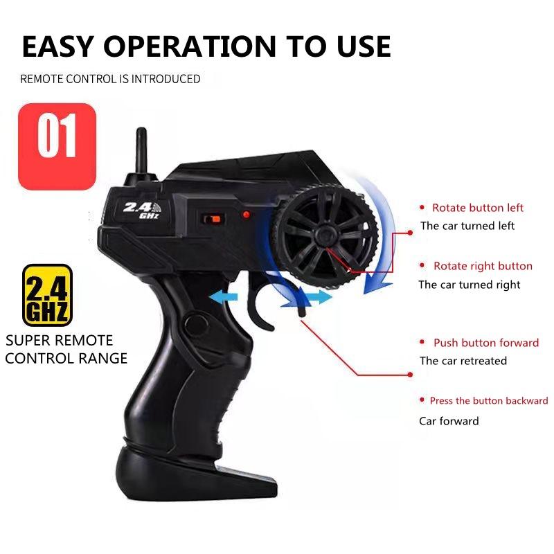 1:16 RC Car 20KM/H 4WD Remote Control Vehicle 2.4Ghz Monster Truck Buggy Off-Road Toys