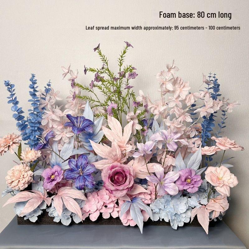 Silk Eucalyptus Wedding Table Runner: Floral Arrangement & Engagement Decor