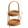 European Style Imitation Rattan Multi-layer Fruit Plate