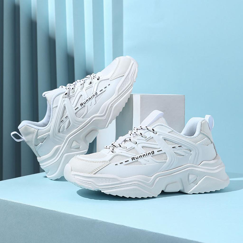 Breathable Chunky Sneakers Trendy Platform Shoes Women Fashion Casual Sports Shoes Men's Outdoor Walking Shoes Thick Sole