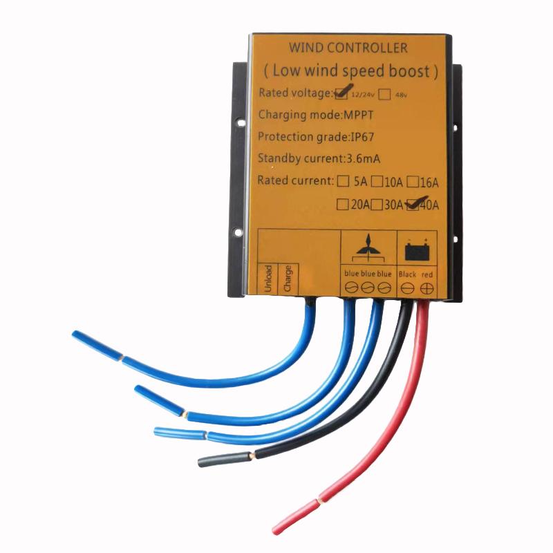MPPT Wind Turbine Charge Controller 12V 24V AUTO 48V Water Proof Regulator For 100W-3000W Small Windmill Generator 10A
