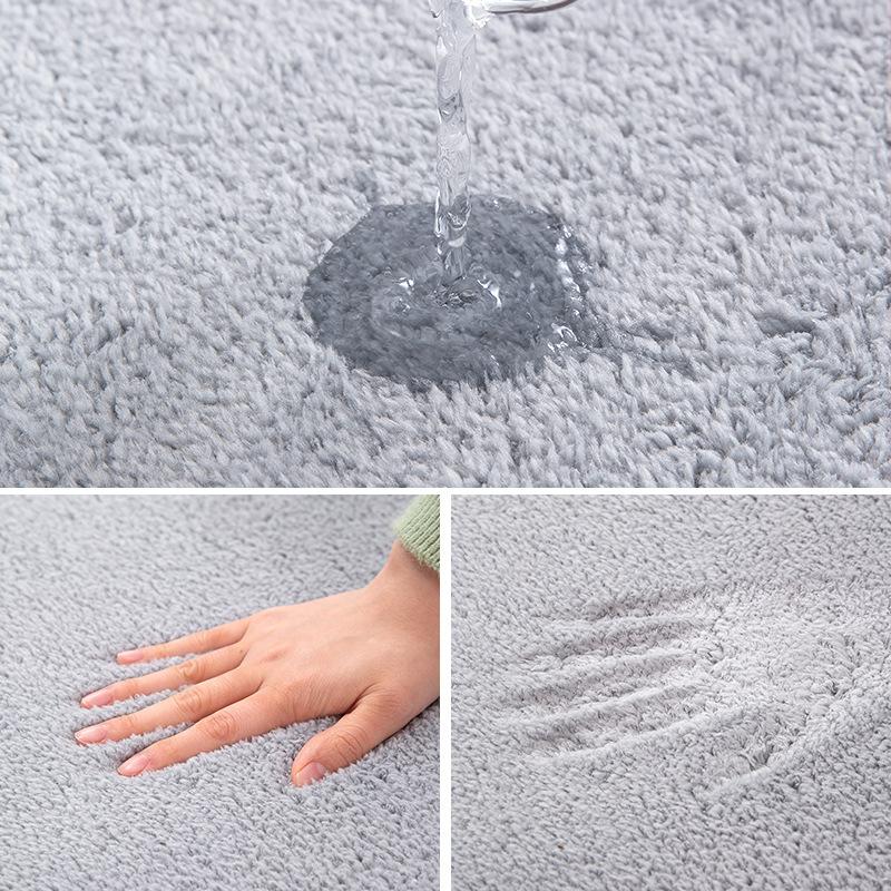 Bathroom Floor Mats Small Carpet Bathroom Absorbent Door Mats Quick-Drying Foot Mats Toilet Non-Slip Carpet Washroom Mats