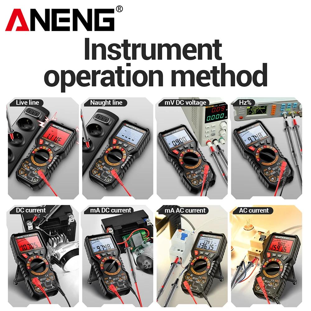 ANENG SZ12 Digital Multimeter 20000 Counts True RMS Auto Ranging Multimeter with NCV Temperature Test for Electricians