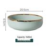Set de Veselă Ceramică Nordică de Lux cu Margine Aurie: Farfurii, Boluri și Linguri.