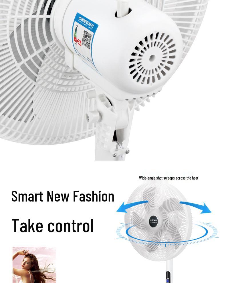 XLANKE Electric Oscillating Floor Fan with Remote Control - Silent Vertical Design for Home