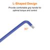 Uxcell Set von 10mm S2 Stahl Kugelkopf Sechskant Langarm Sechskant SAE Schraubenschlüssel für Heimreparaturen 10-teilige Schraubenschlüssel, L-förmig