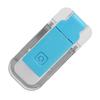 LED Bookmark Light USB Rechargeable 3 Brightness Warm White Light Portable Clip On Reading Lamp for Night Reading Blue