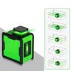 Mini Portable Laser Level 5-Line Green Light Projector with Automatic Leveling