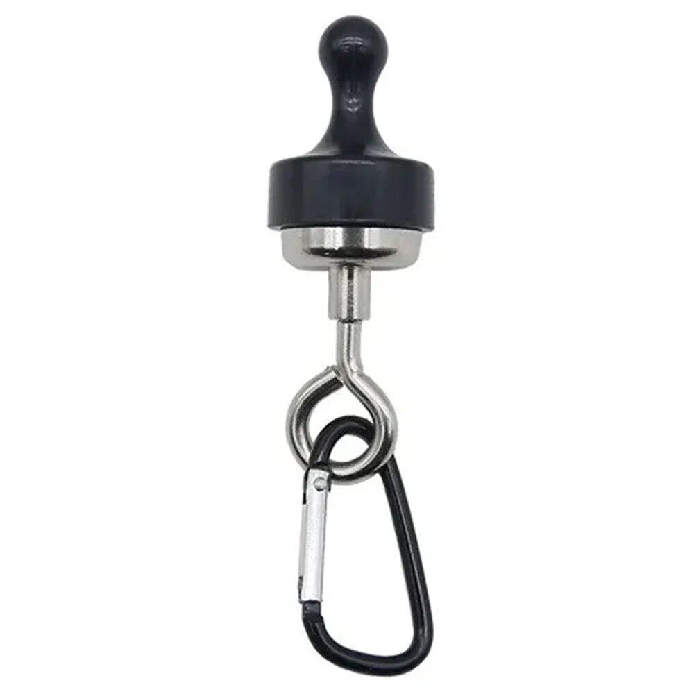 

1PC Strong Magnetic Carabiner Keychain Camping Snap Clip D Type Lock Buckle Outdoor Tent Canopy Hanging Buckle Hook Clasps