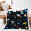 Car Moon Planet Thickened Lamb Fleece Crystal Fleece Blanket Cover Blanket