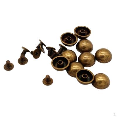 20 punte per rivetti a forma di fungo per artigianato in pelle 12 mm
