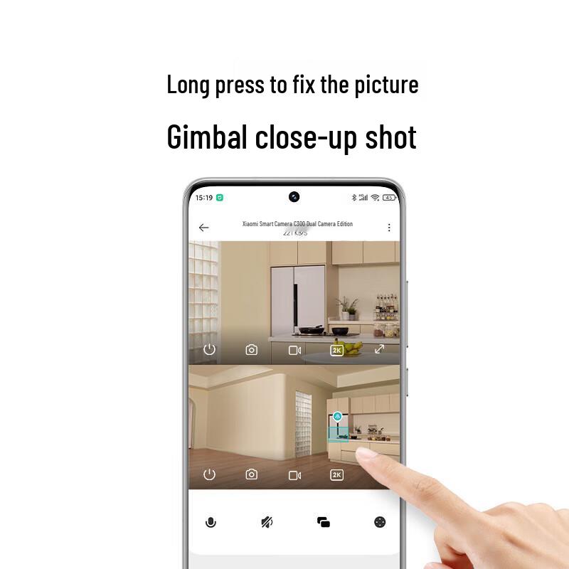 Câmera Inteligente Xiaomi C300 Lente Dupla 360° (Versão CN)