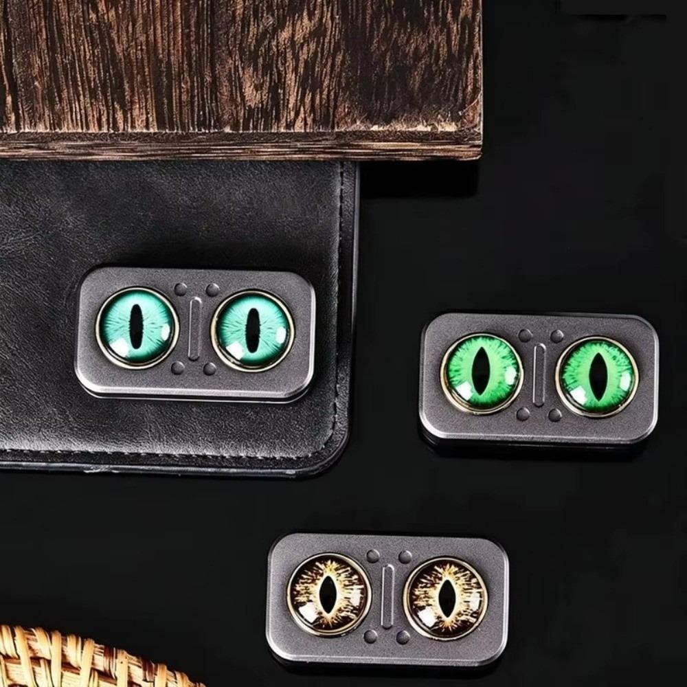 Rotating Snap Coin Fidget Slider Metal Magnetic Clicker Fidget Spinning Toy  Office Leisure Toy