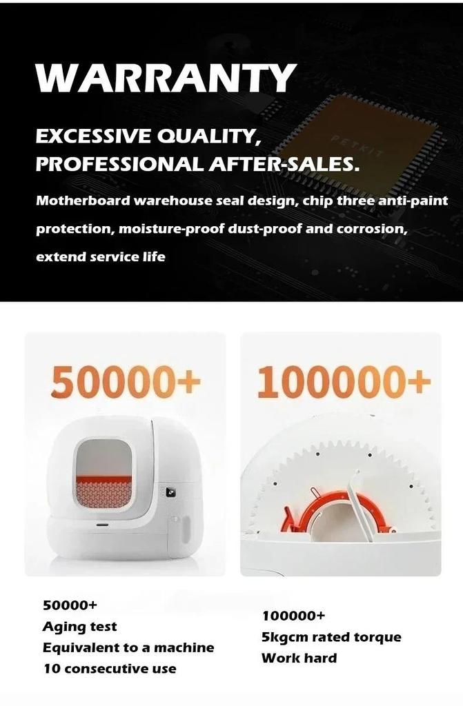 PETKIT Intelligent Self-cleaning Automatic Cat Sand Basin Belt Application International Version PURA Latest Model Max-2 Smart Life