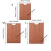 Antibacterial Wooden Chopping Blocks Rectangular Chopping Board Ebony Cutting Board  Kneading Dough