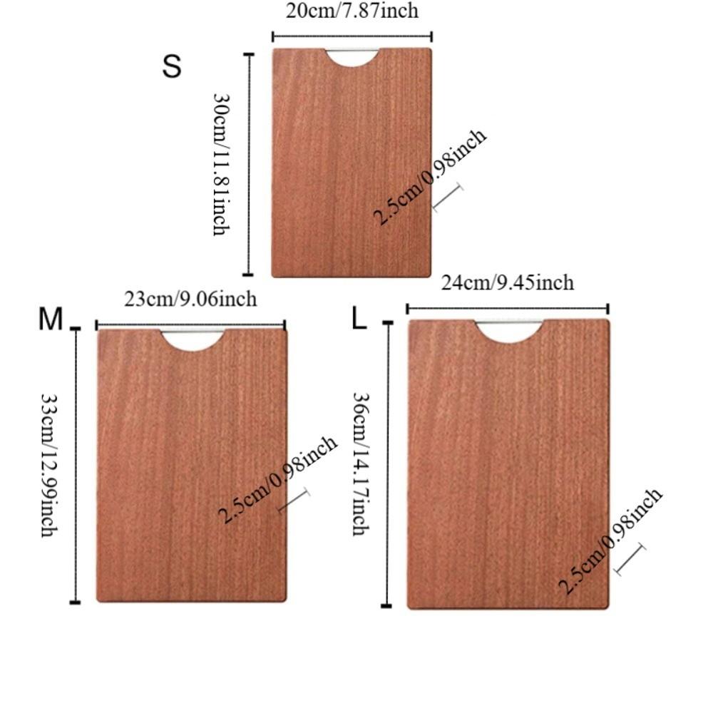 Antibacterial Wooden Chopping Blocks Rectangular Chopping Board Ebony Cutting Board  Restaurant
