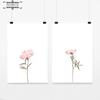 Pink Peonies Flower Posters and Prints Nordic Scandinavian Minimalist Wall Art Canvas Painting Floral Pictures for Room Decor