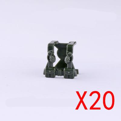 Building Blocks Soldier Figures Equipments Accessories Gifts Toys MOC USA Army Bulletproof Armored Vest Mini Bricks Toy DIY R28