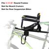 Safety Child Bicycle Seat Bike Front Baby Seat Kids Saddle with Foot Pedals Support Back Rest for MTB Road Bike