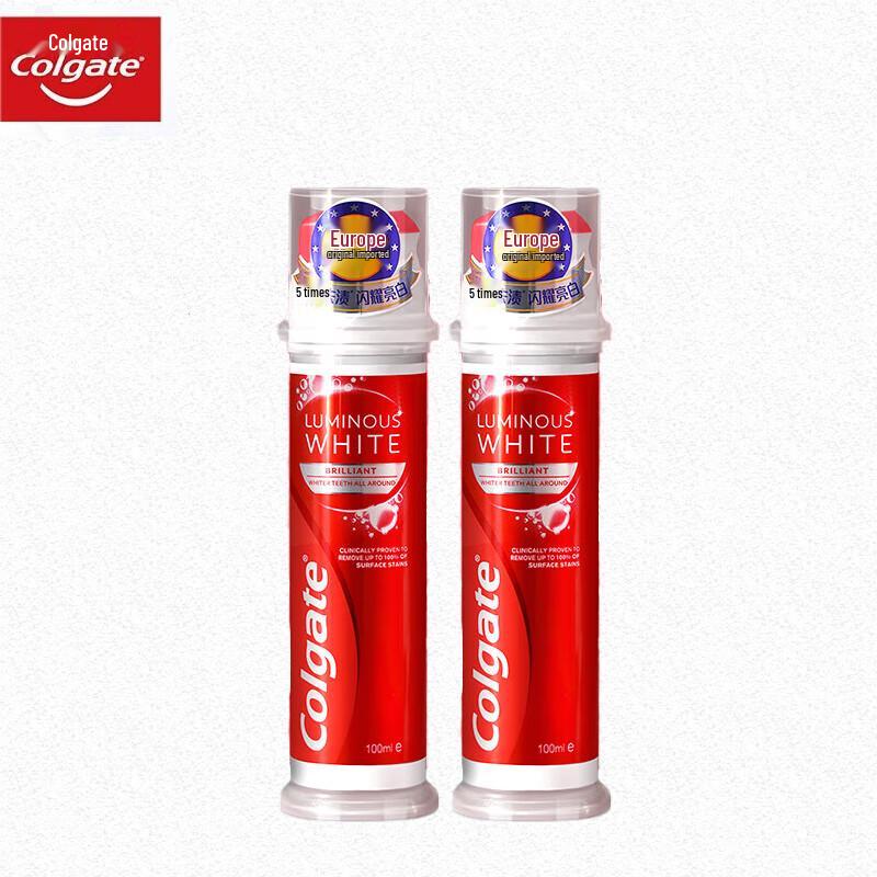 

Colgate Dazzling White 5X Stain Removal Pump Toothpaste Twin Pack