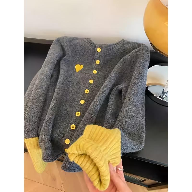 

Women S Elegant Sweater - Soft Sweater with & Grey Color Block, Chic Office To Party Outfit, Fall/Winter Layering Piece for Everyday & Formal Events S