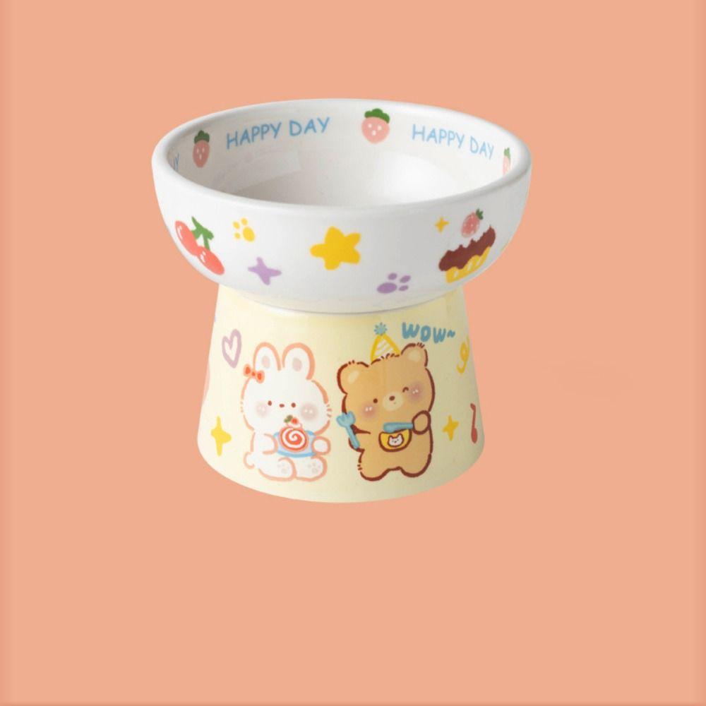 Niedliche Katzennapf Keramik Hundenapf Fressnapf Haustierbedarf Haustier Hochfußnapf Kätzchen Welpe