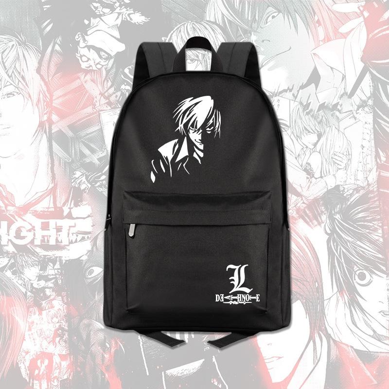 Death Note Anime Peripheral School Bag Male Female Student Daily Backpack Computer Travel Backpack