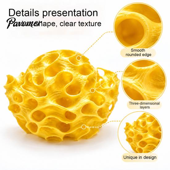 Honeycomb Cave Decor Aquarium Shrimp Cave, 3D Printed Betta Hide, Fish Tank Hideout Hideout, Porous Sphere Shelter for Guppy Small Accessories