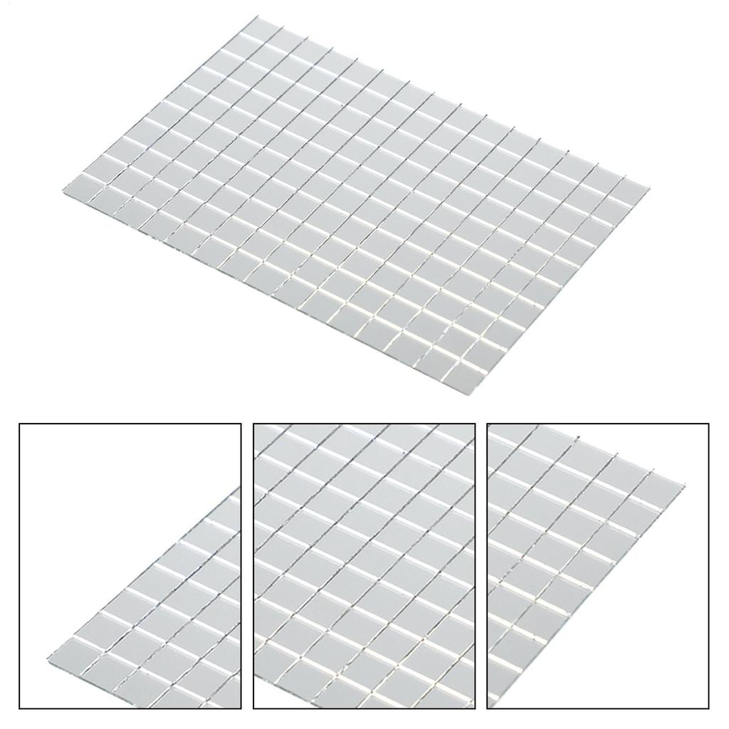 Mini Quadratische Spiegel Mosaik Wandaufkleber Fliesen Spiegel Wandaufkleber Mosaik Glaskugel Licht Hintergrund Wand Spleißdekor Patch
