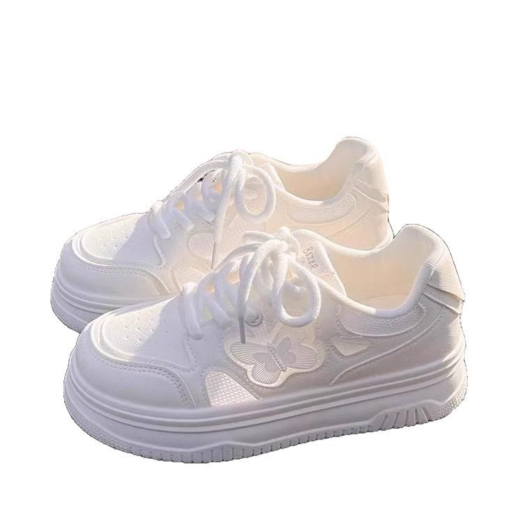 Spring and summer little white shoes women's 2025 new women's shoes platform casual shoes children versatile fashion with skirts sports board shoes
