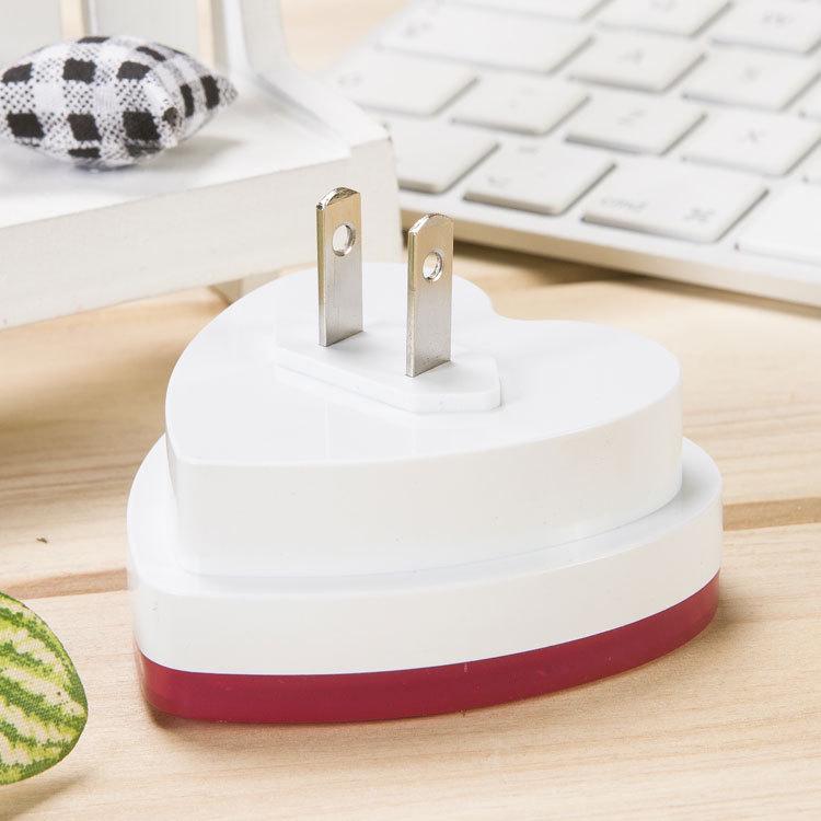 Heart-Shaped LED Night Light with Sensor