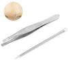 Tweezers Blackhead Remover Kit Stainless Steel Hair Ance Removal Pimple Popper Tool Set