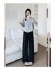 2025 High Waist Petite Bow Soft Drapey Pants - Women's Spring & Autumn