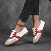 Women's Retro Casual Sneakers PU Leather Non-slip Sports Shoes Soft Sole Non-slip Footwear for Walking Traveling