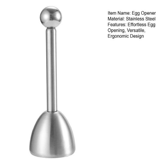 Stainless Steel Egg Opener Cracker Topper Separator Remover for Family Breakfast Egg