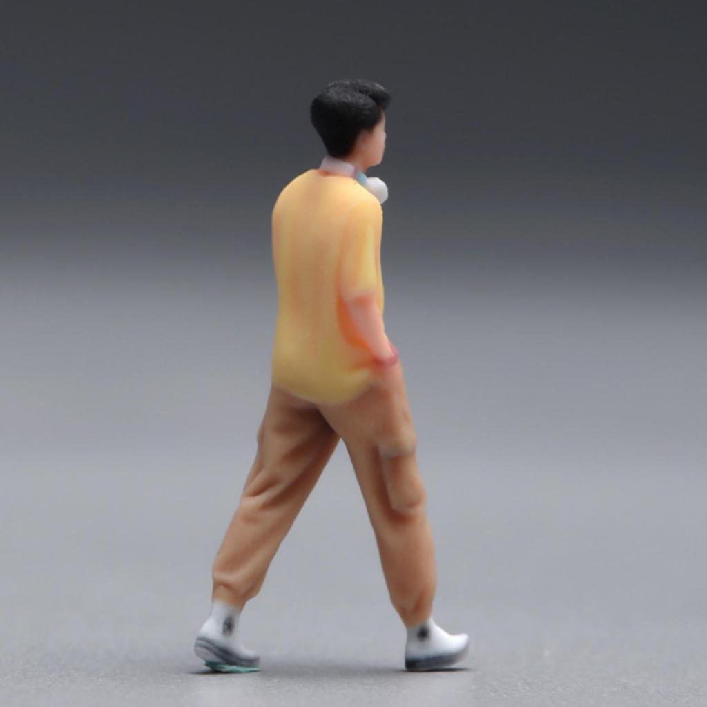 Miniature Boy Figurine 1/64 Scale Handmade Resin Decor